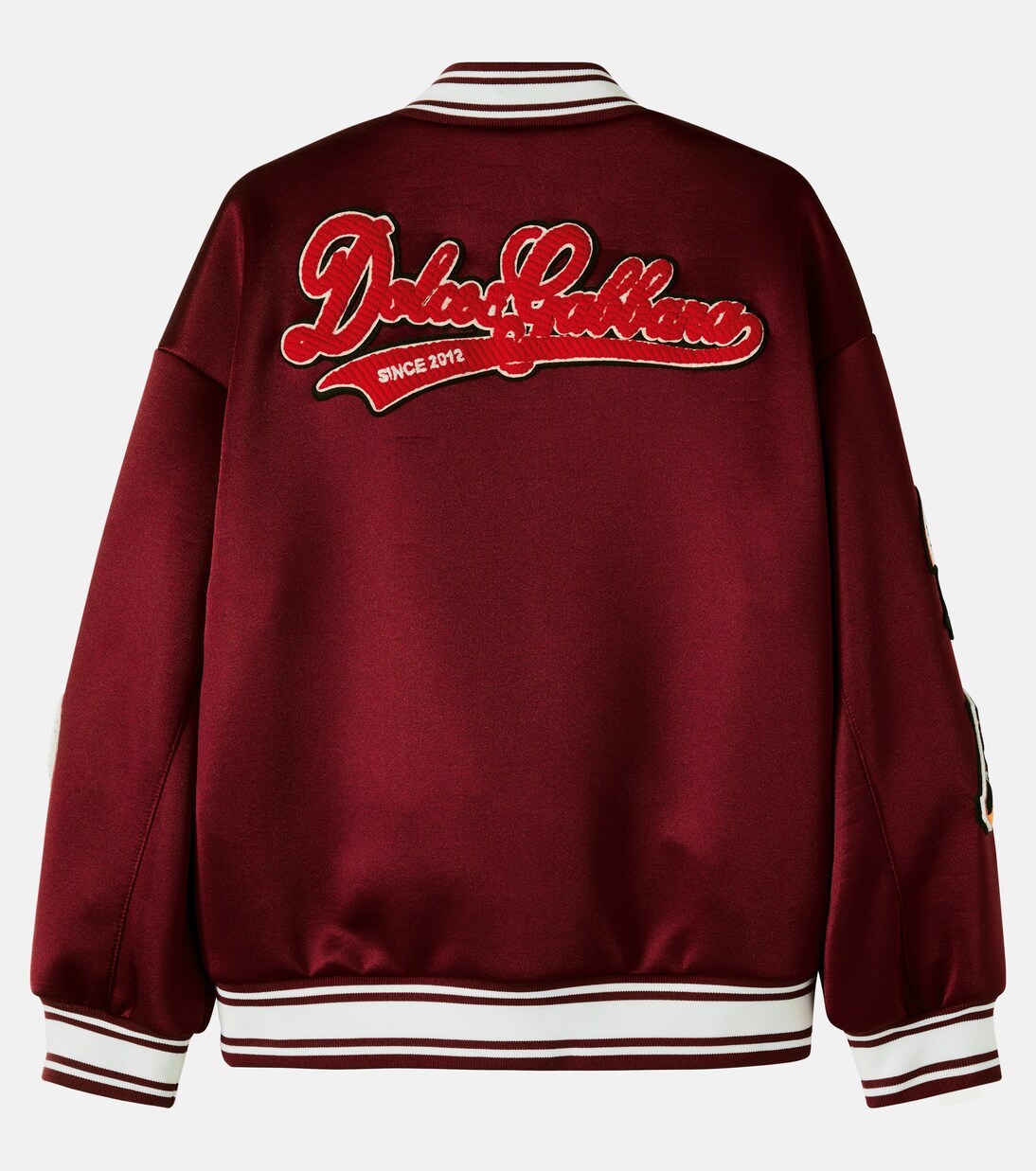 DG patch-appliqué varsity jacket | Dolce&Gabbana Kids