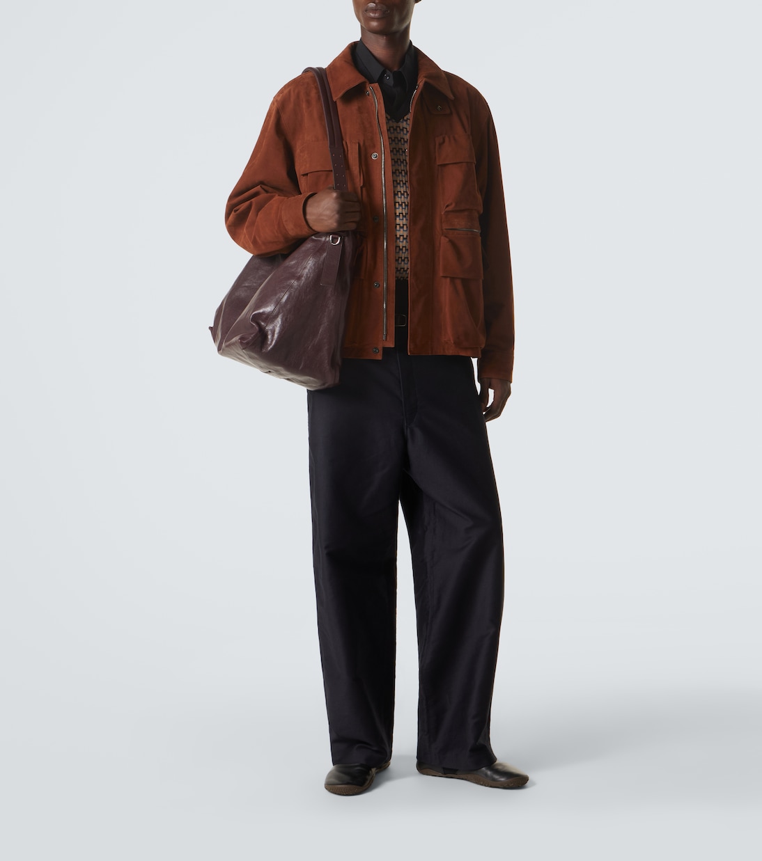 Feldjacke aus Veloursleder | Lemaire