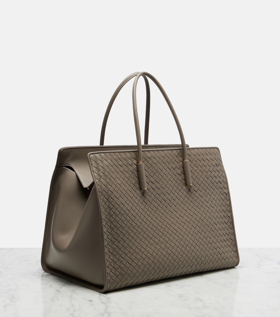 Barbara Medium leather top-handle bag | Bottega Veneta