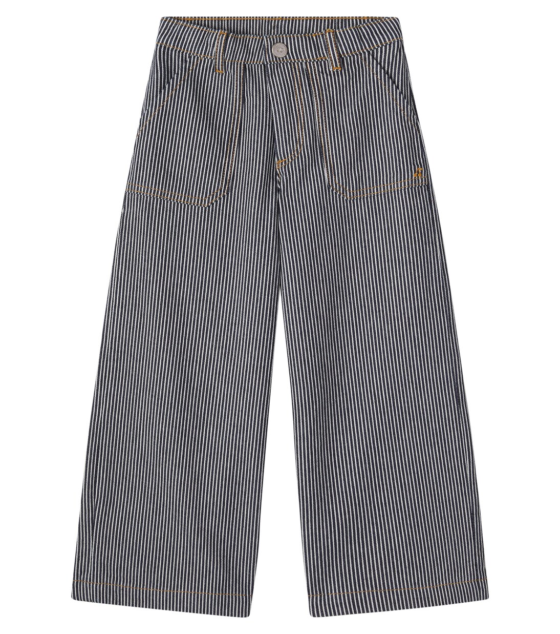Jingle striped wide-leg jeans | Bonpoint