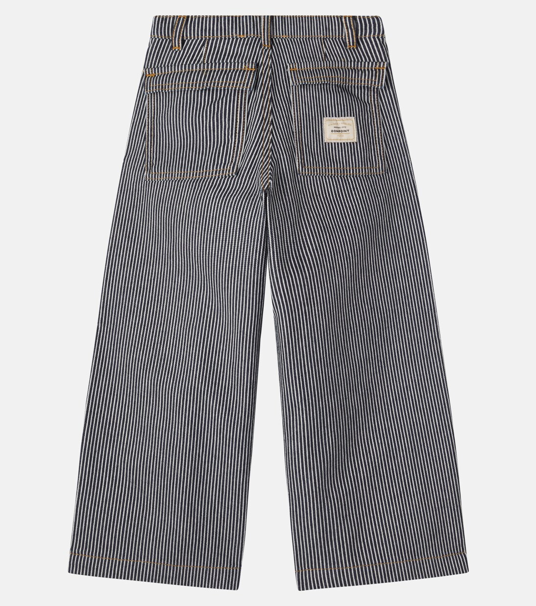 Jingle striped wide-leg jeans | Bonpoint