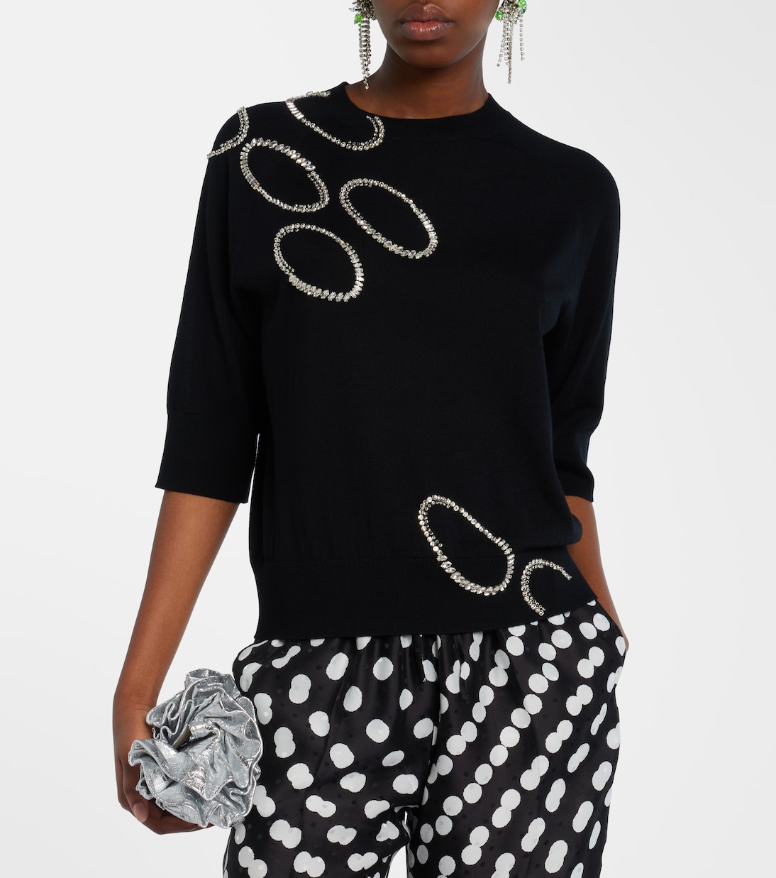 Verzierter Pullover aus Wolle | Dries Van Noten