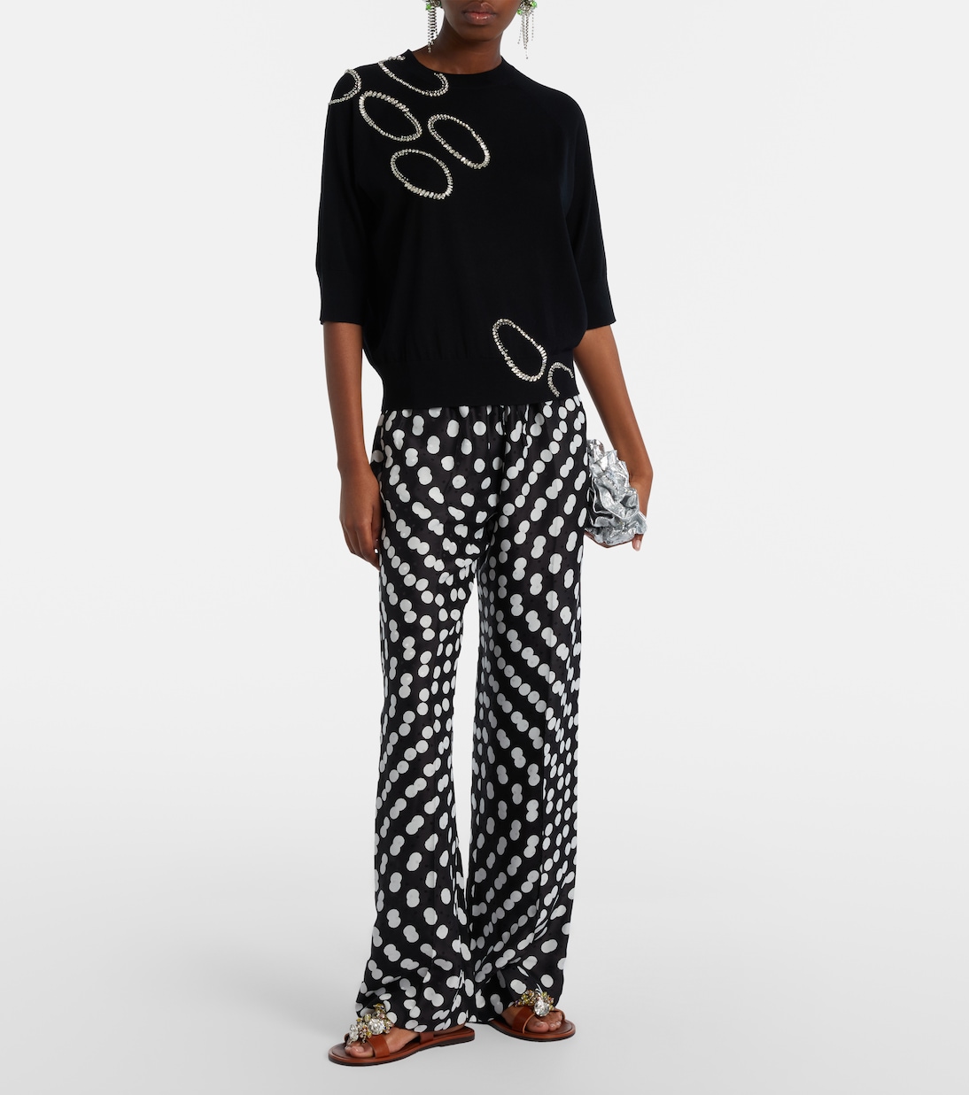 Verzierter Pullover aus Wolle | Dries Van Noten