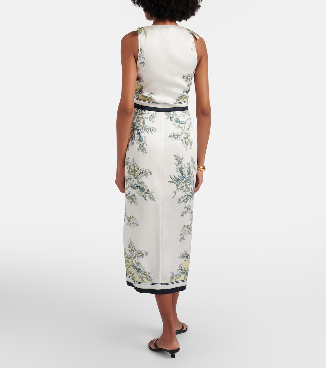 Kaliza floral twill midi dress | Veronica Beard