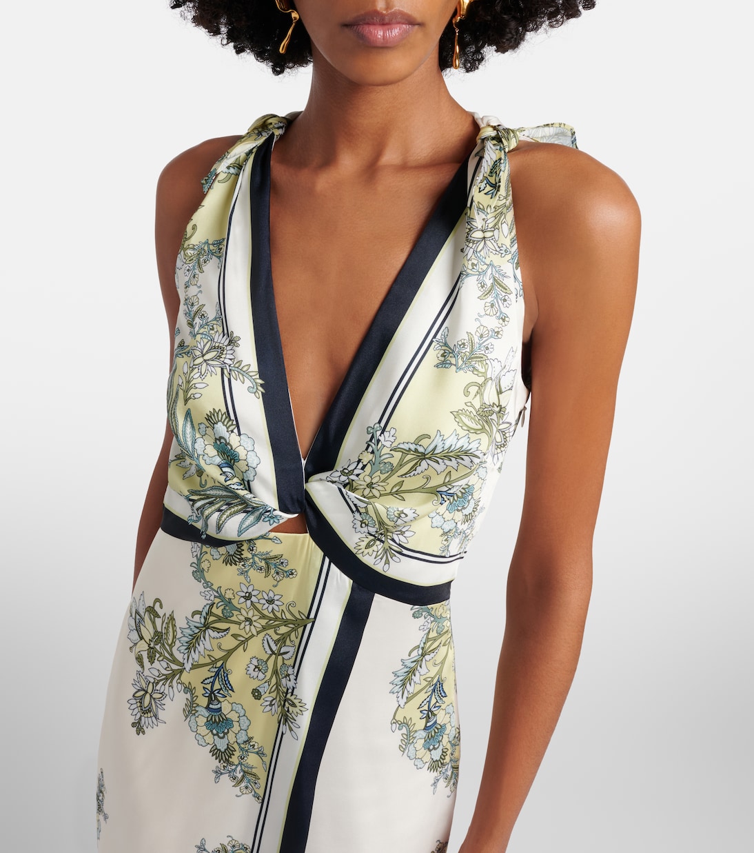 Kaliza floral twill midi dress | Veronica Beard