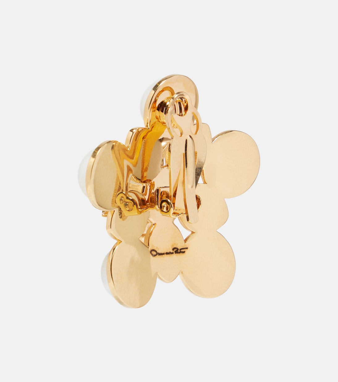 Orecchini a clip Large con perle bijoux | Oscar de la Renta