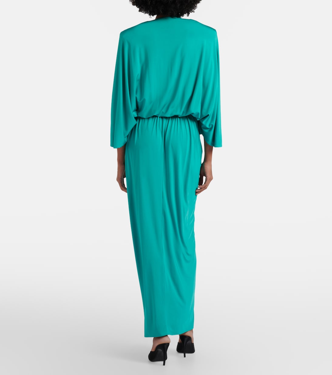 Floral-appliqué jersey maxi dress | Jacques Wei