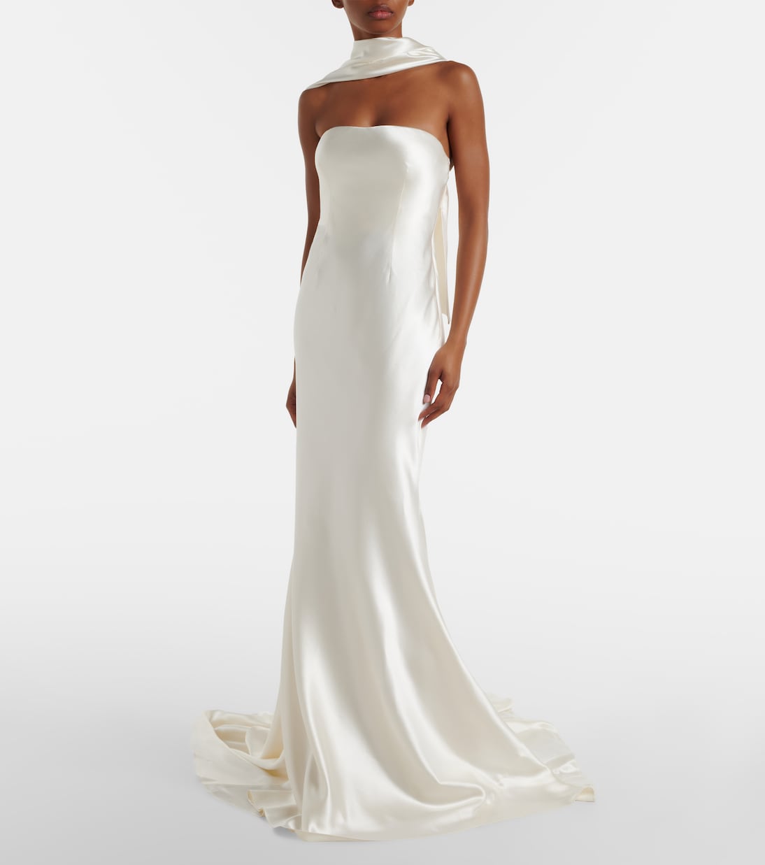Bridal River silk and wool bustier gown | Danielle Frankel