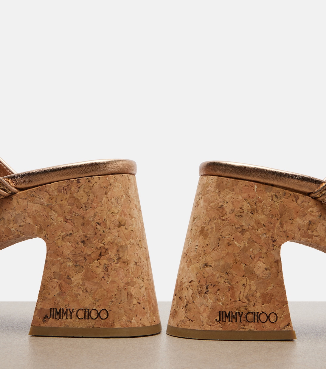 Fayence raffia-effect platform sandals | Jimmy Choo