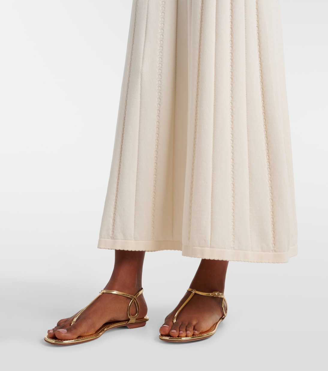 Falda larga Mieralla de pointelle en mezcla de algodón | Faithfull