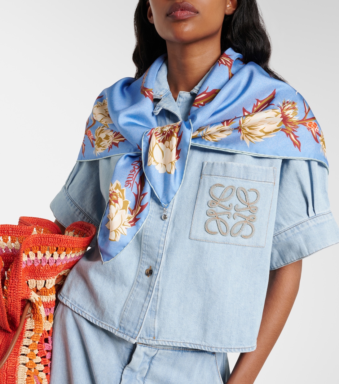 Tuch aus Seiden-Twill | Loewe