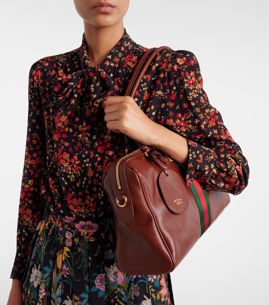 Bowling Bag Borsetto Large aus Leder | Gucci