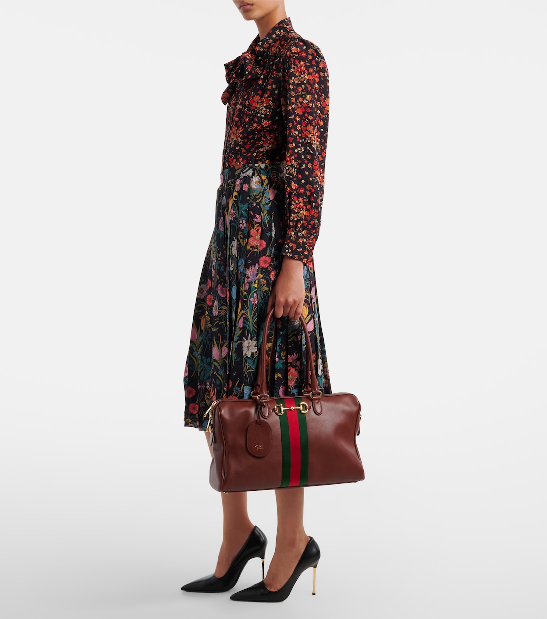 Bowling Bag Borsetto Large aus Leder | Gucci