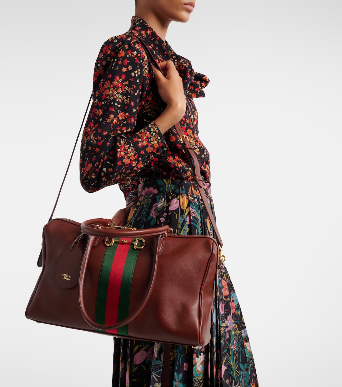 Bowling Bag Borsetto Large aus Leder | Gucci