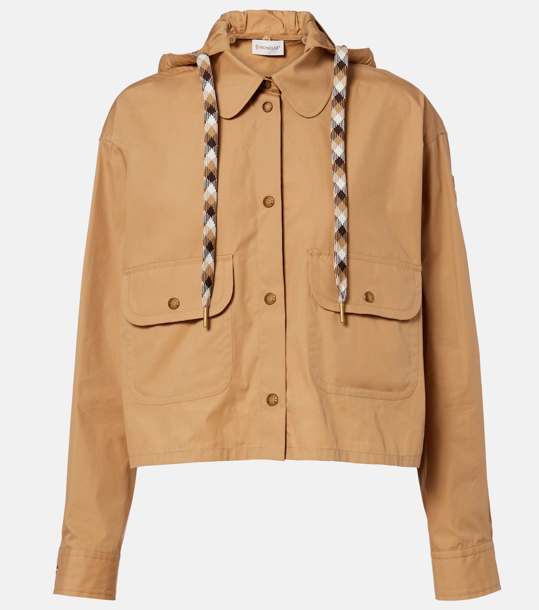 Hooded cotton-blend jacket | Moncler