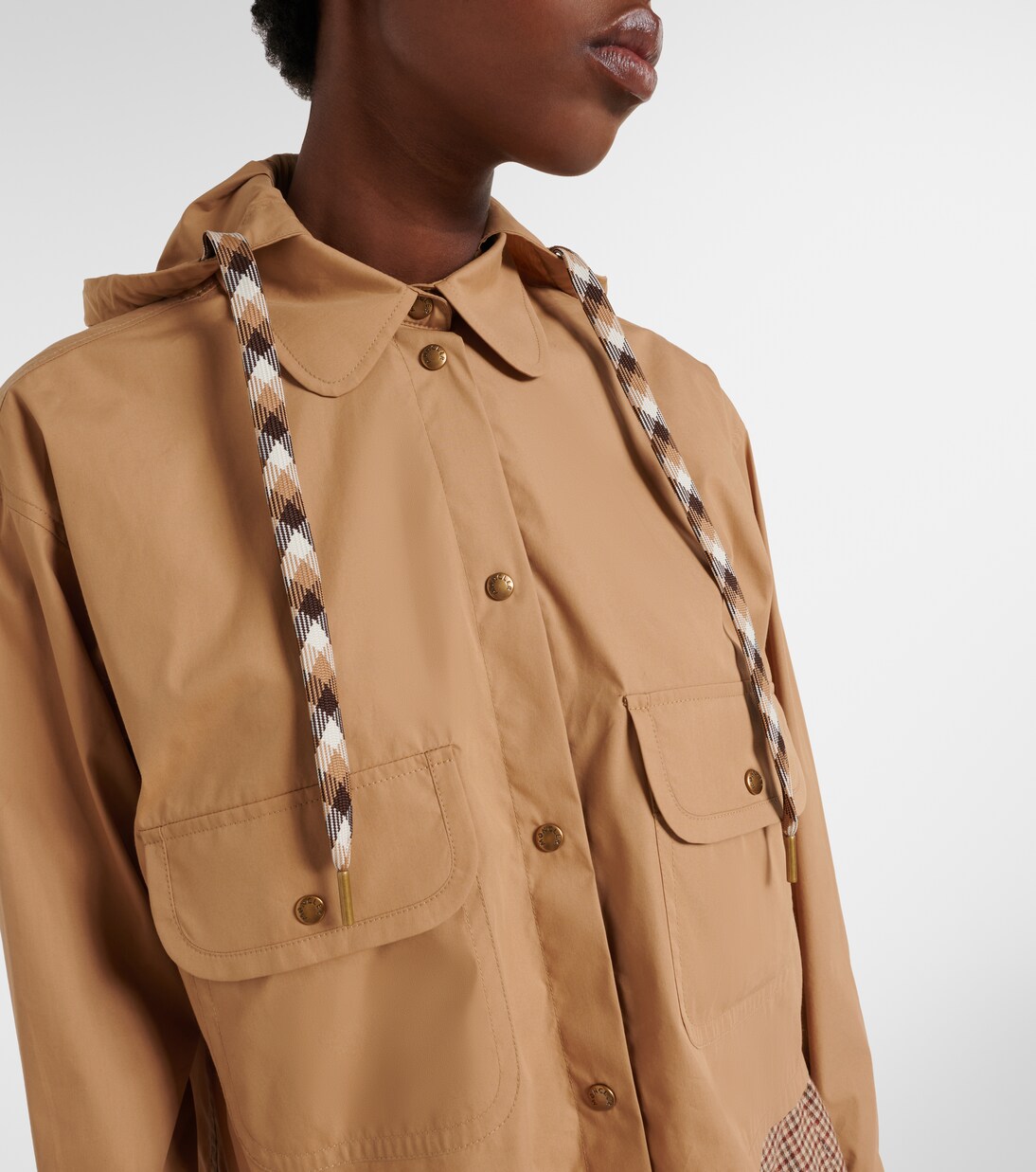 Hooded cotton-blend jacket | Moncler
