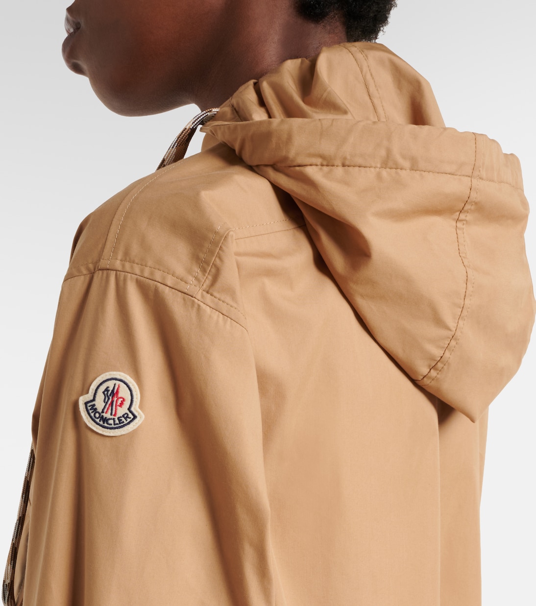 Hooded cotton-blend jacket | Moncler