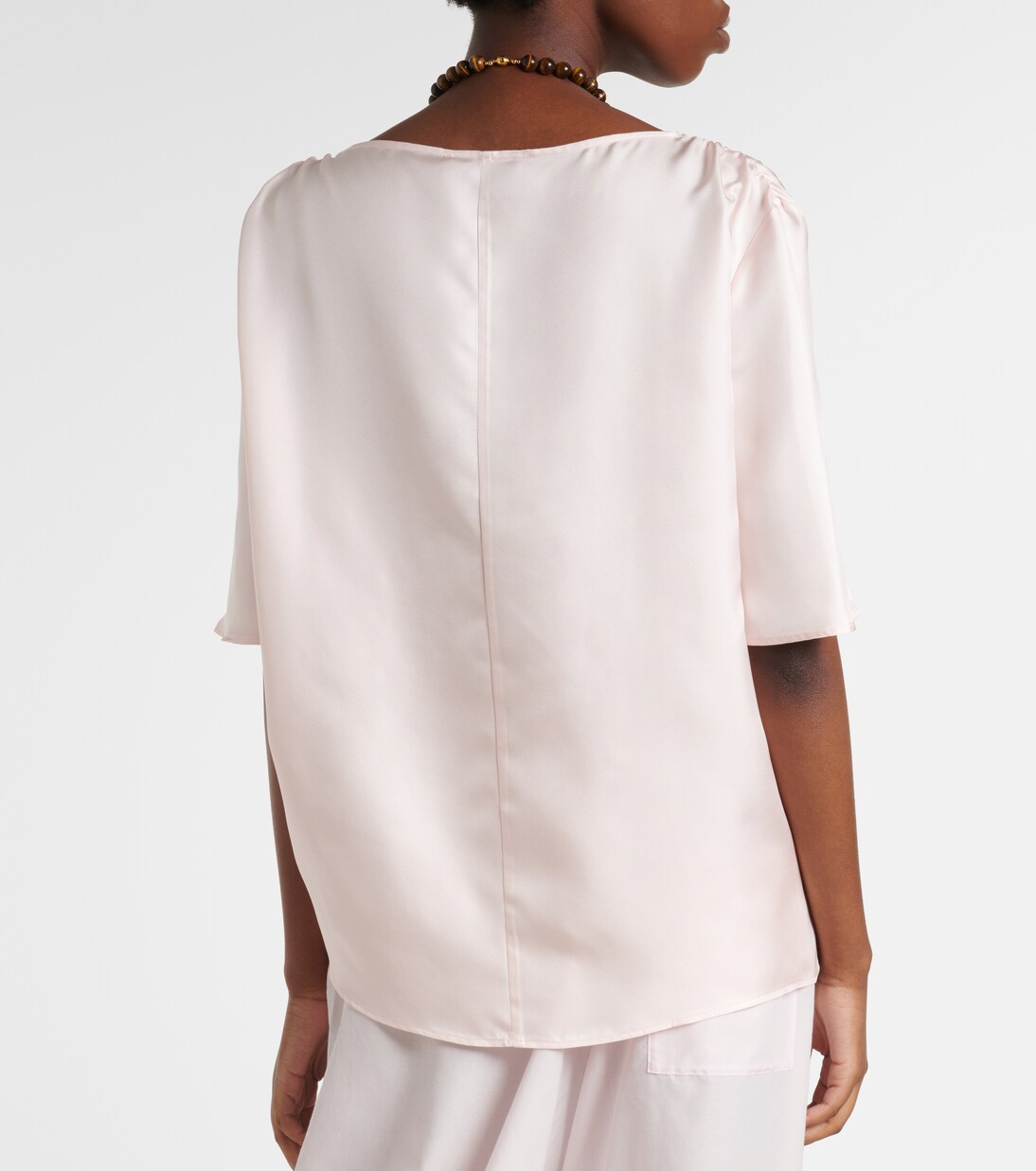Mano silk satin top | Loulou de Saison