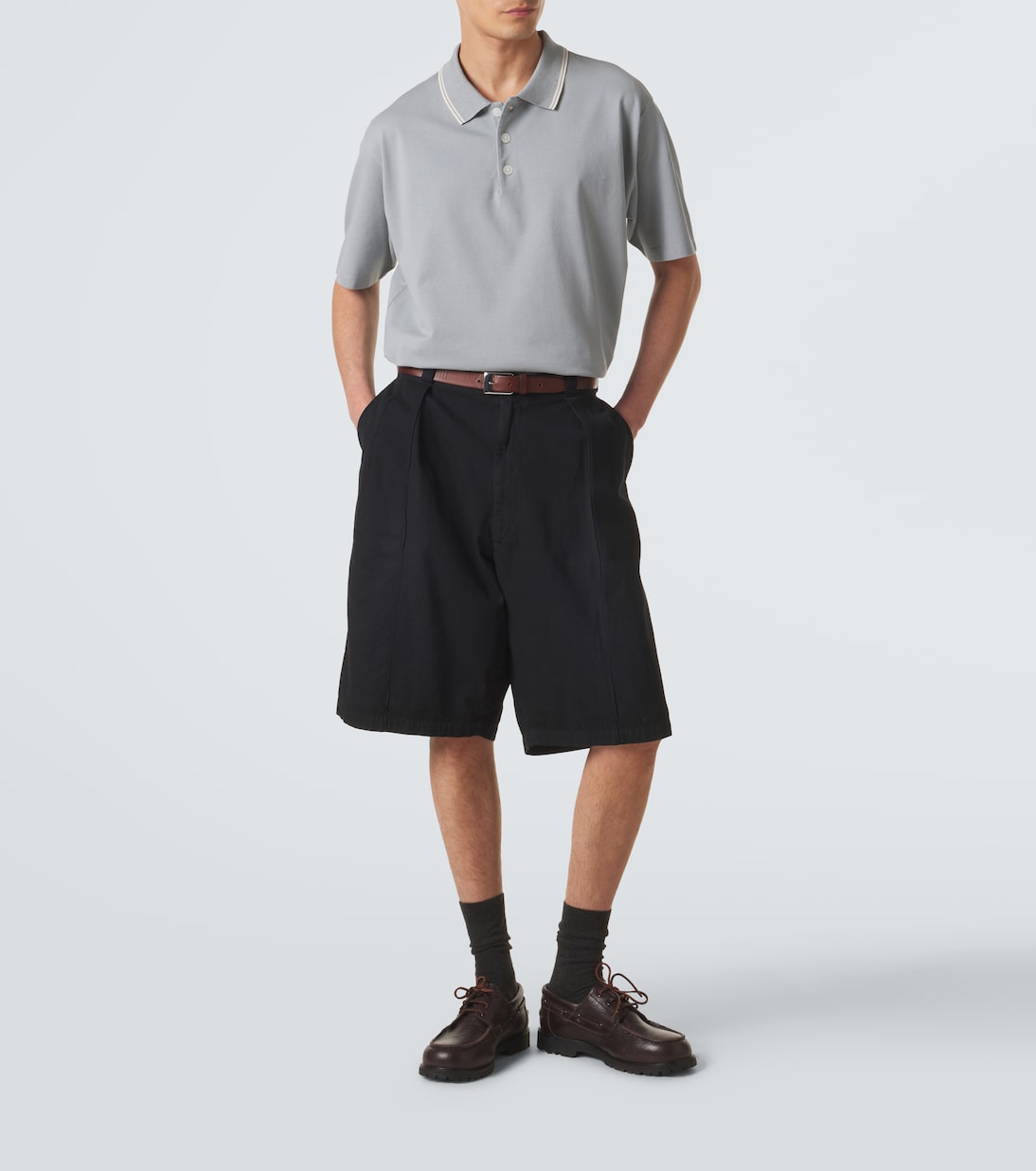 Cotton piqué polo shirt | Frame