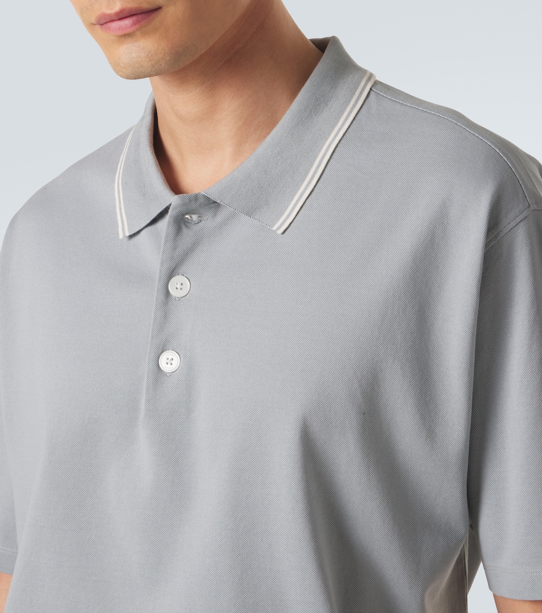 Cotton piqué polo shirt | Frame