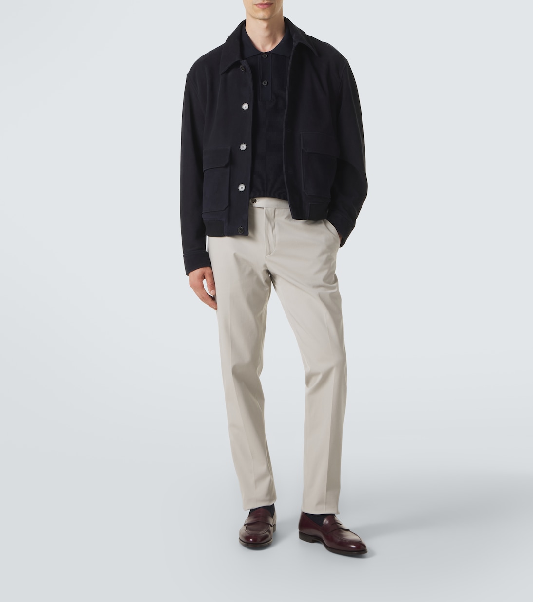 Cotton-blend slim pants | Lardini
