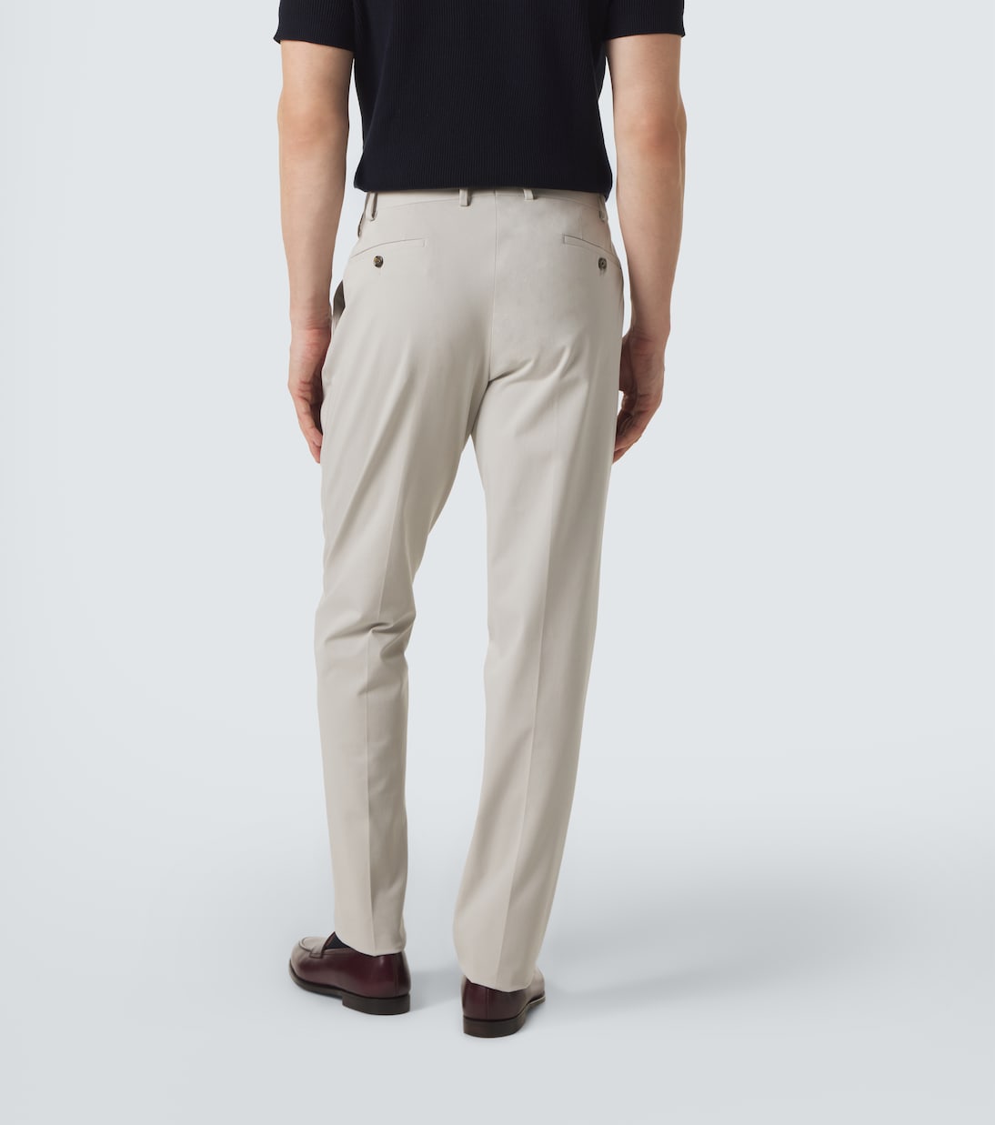 Cotton-blend slim pants | Lardini