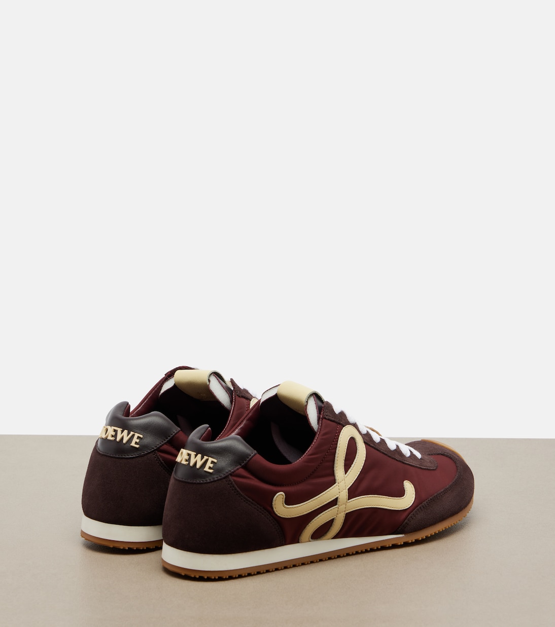 Ballet Runner 2.0 suede-trimmed sneakers | Loewe