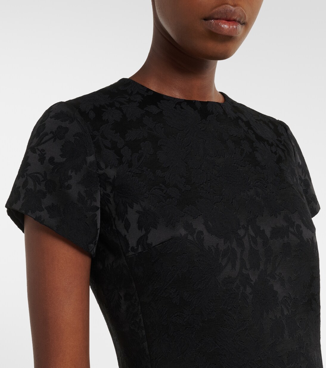 Devoré floral cotton-blend minidress | Saint Laurent