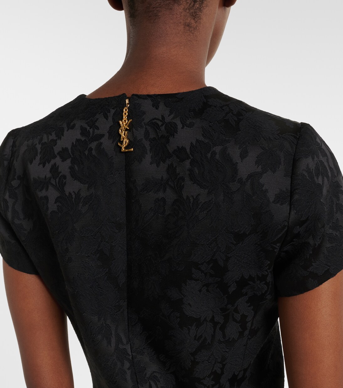 Devoré floral cotton-blend minidress | Saint Laurent