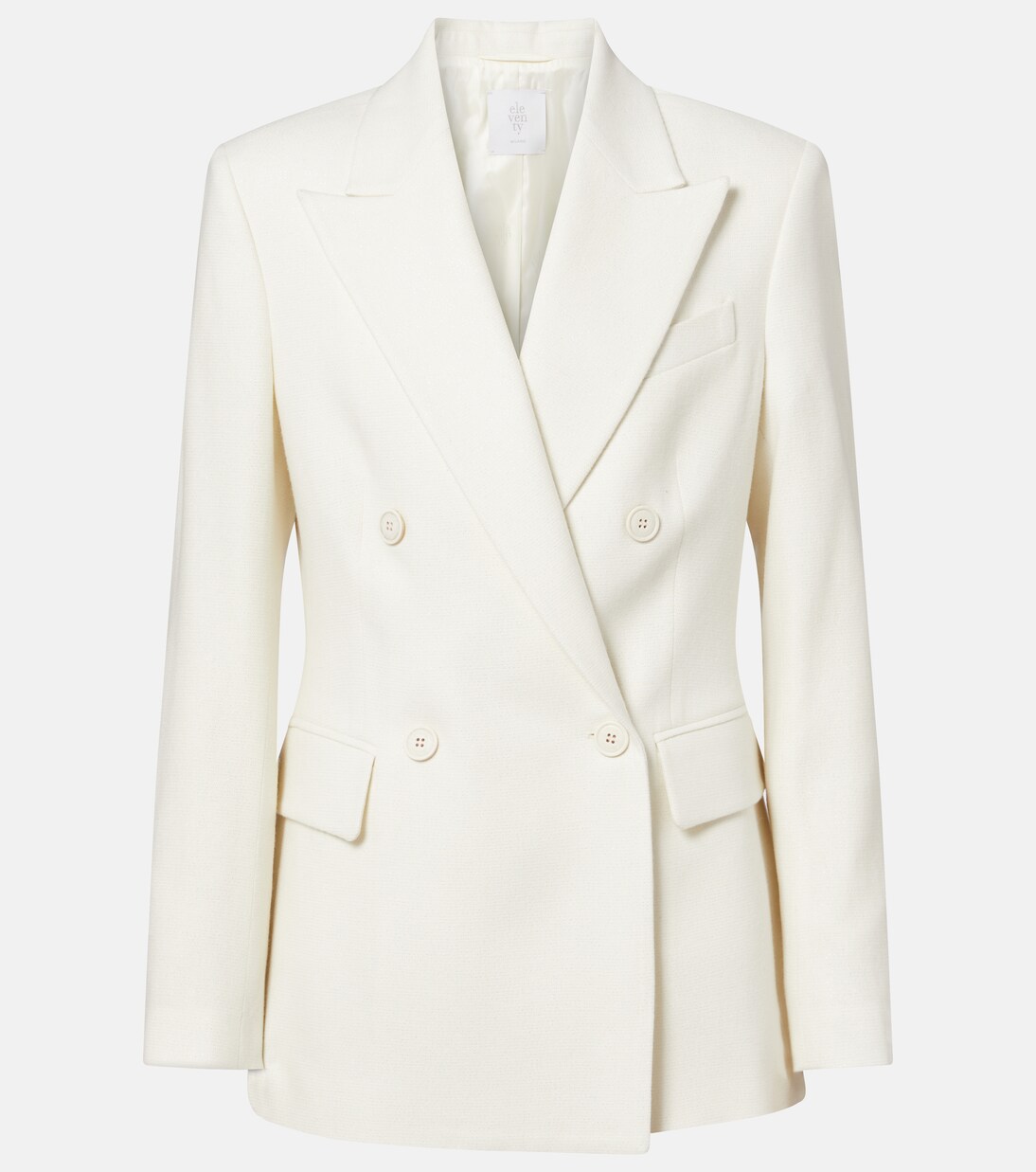 Double-breasted wool and cashmere blazer | Eleventy