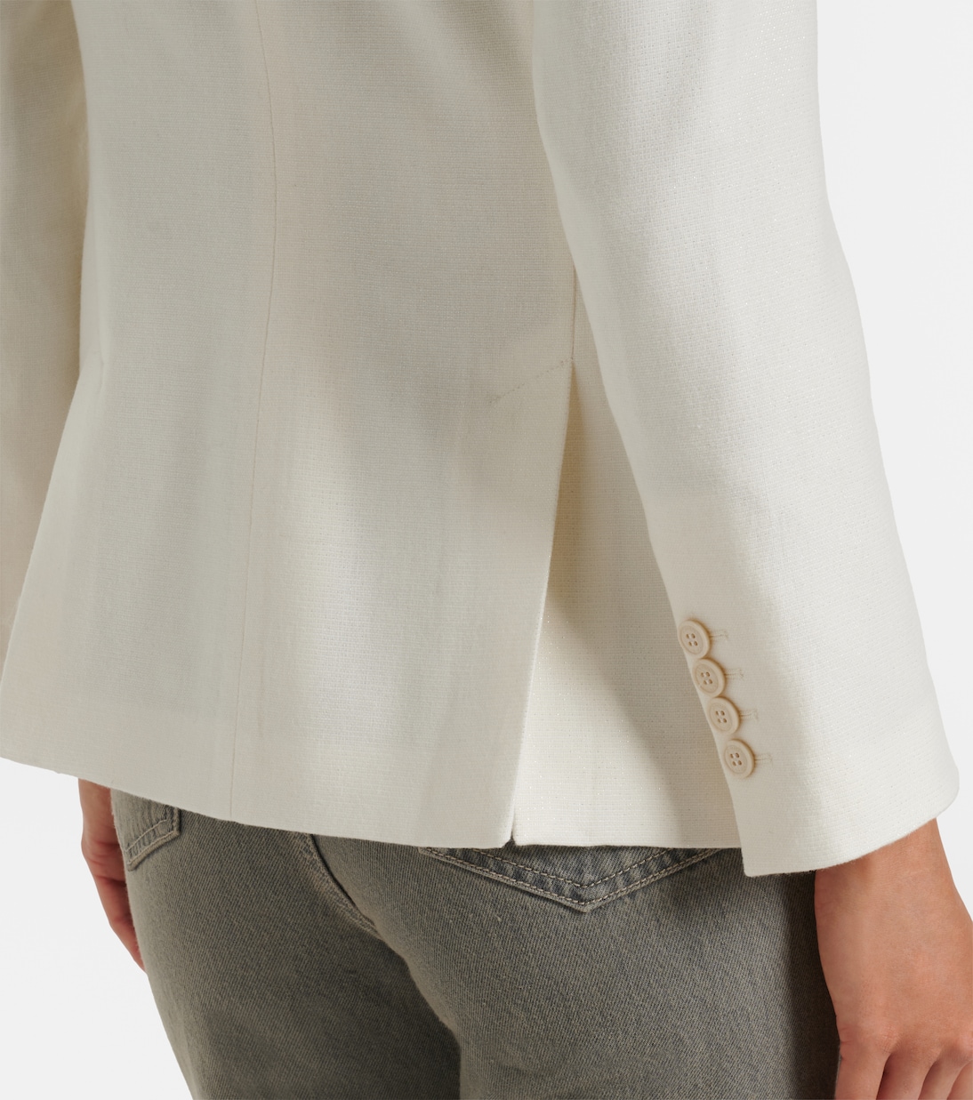Double-breasted wool and cashmere blazer | Eleventy