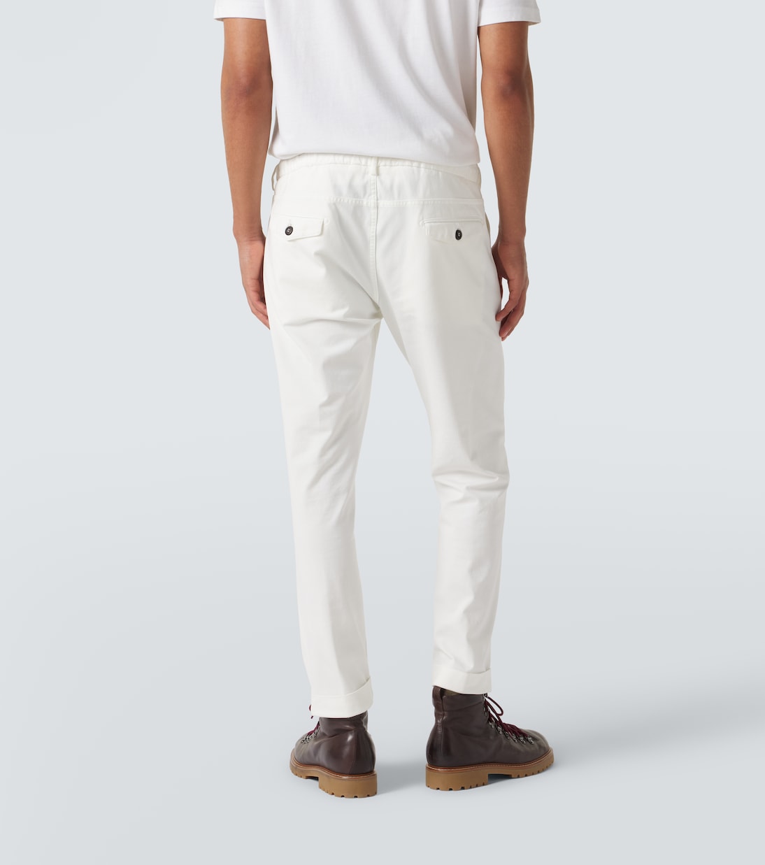 Cotton-blend slim pants | Eleventy