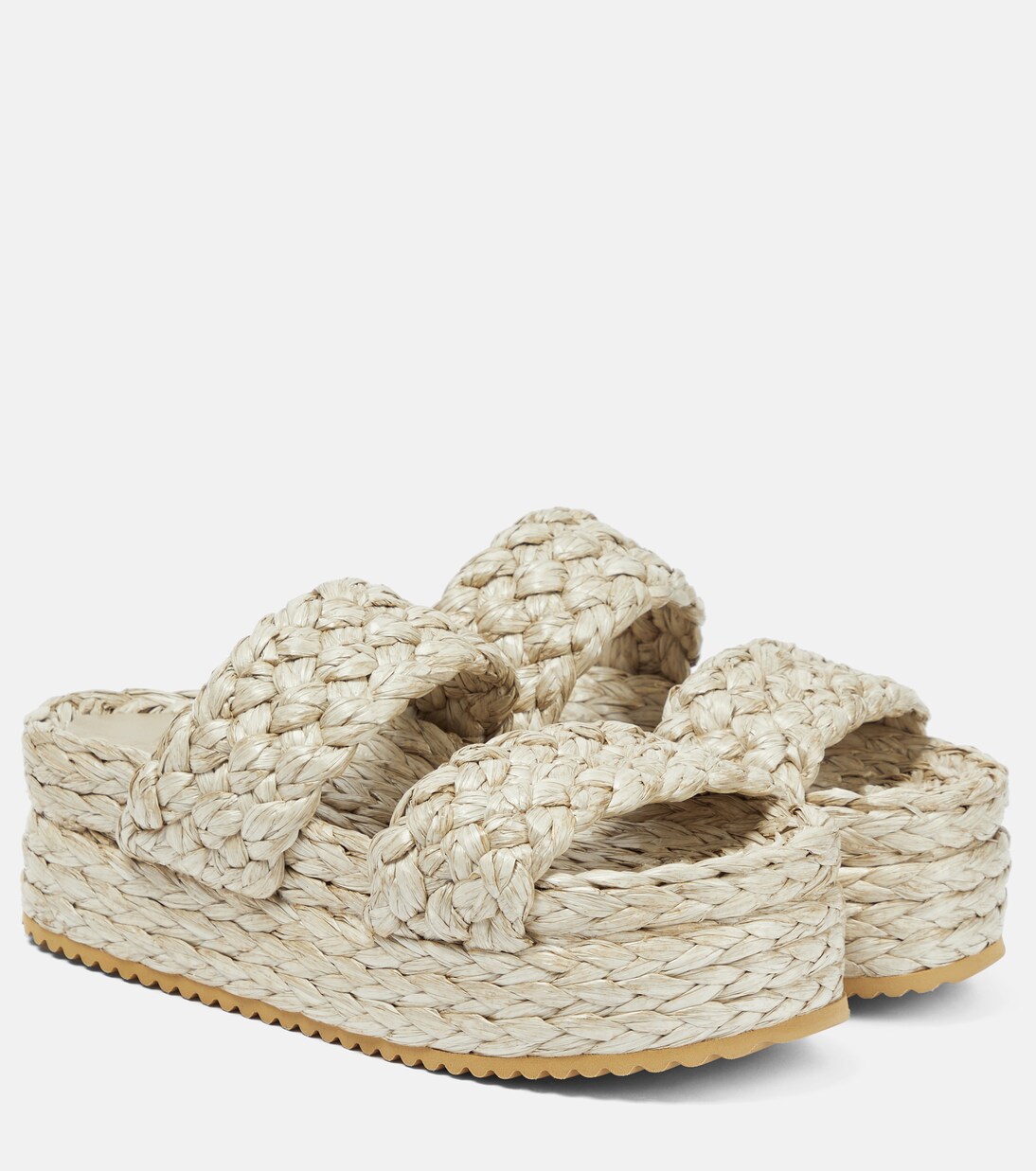 Platform raffia sandals | Dodo Bar Or