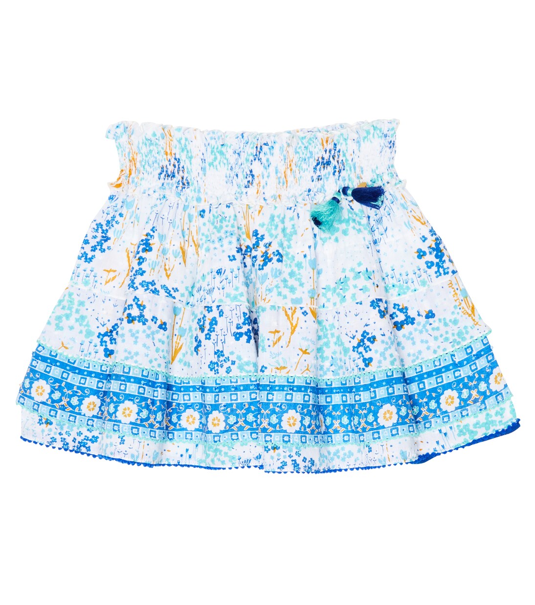 Floral cotton skirt | Poupette St Barth Kids