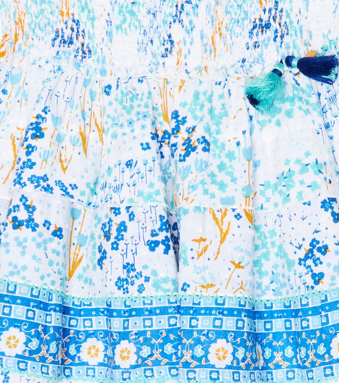 Floral cotton skirt | Poupette St Barth Kids