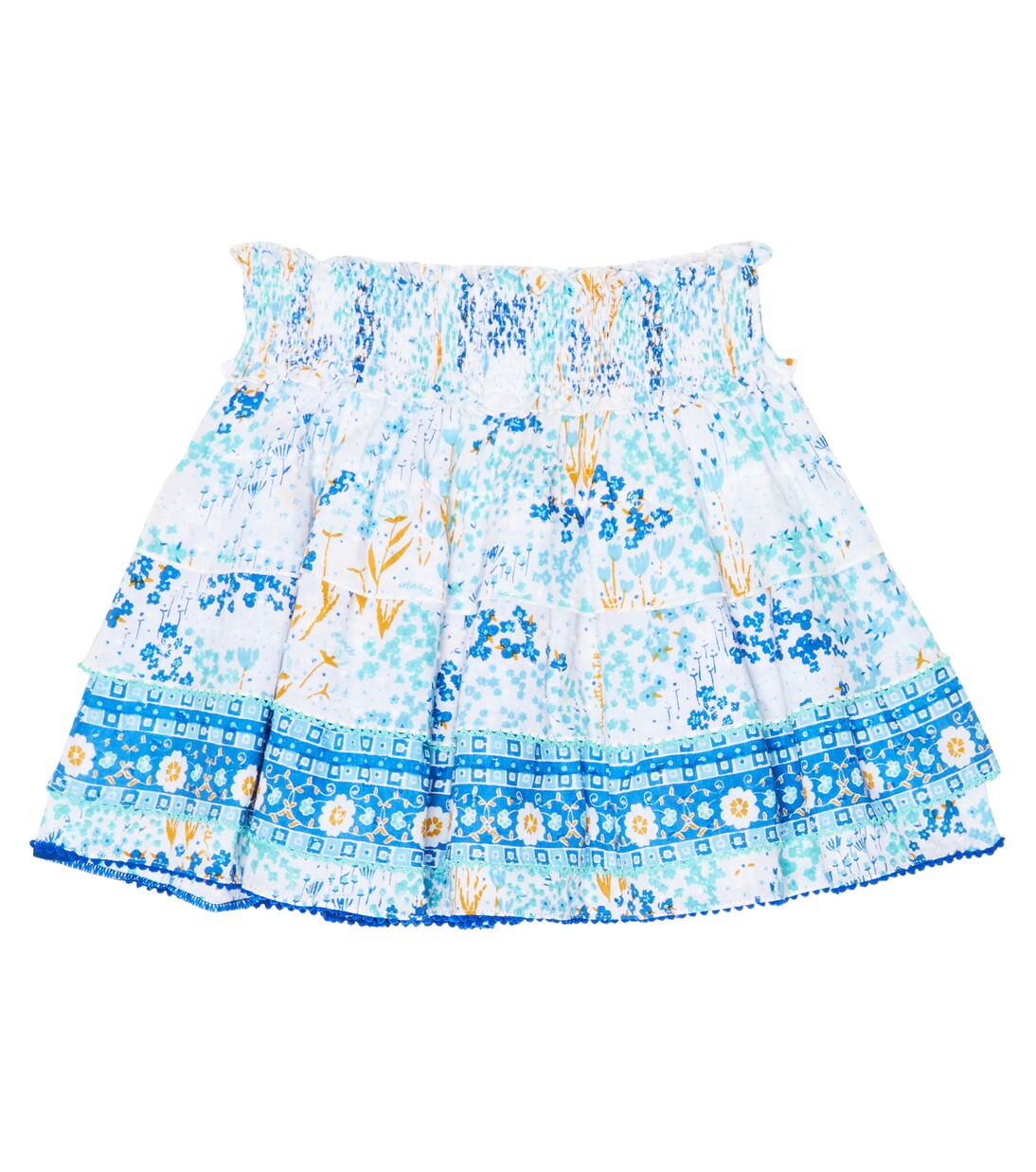 Floral cotton skirt | Poupette St Barth Kids