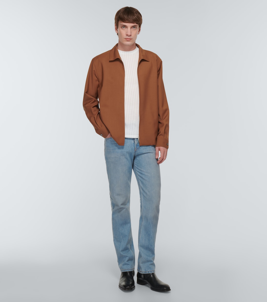 Striped cotton-blend jersey T-shirt | Winnie New York