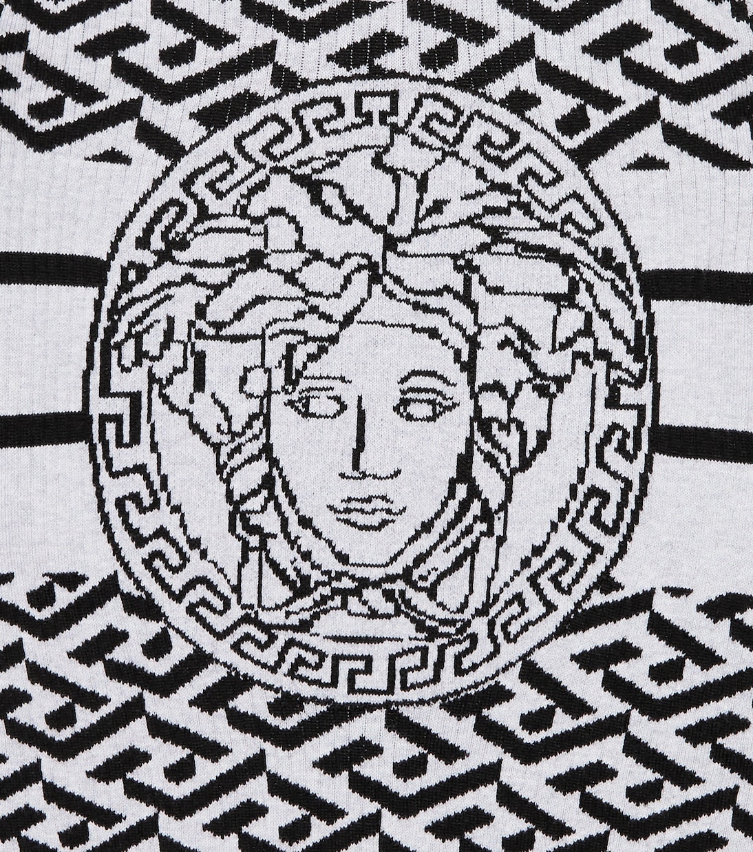 Medusa Greca cotton and wool sweater | Versace Kids