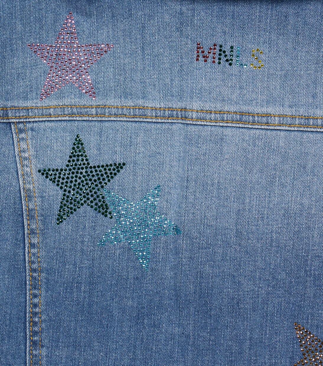 Embellished denim jacket | Monnalisa