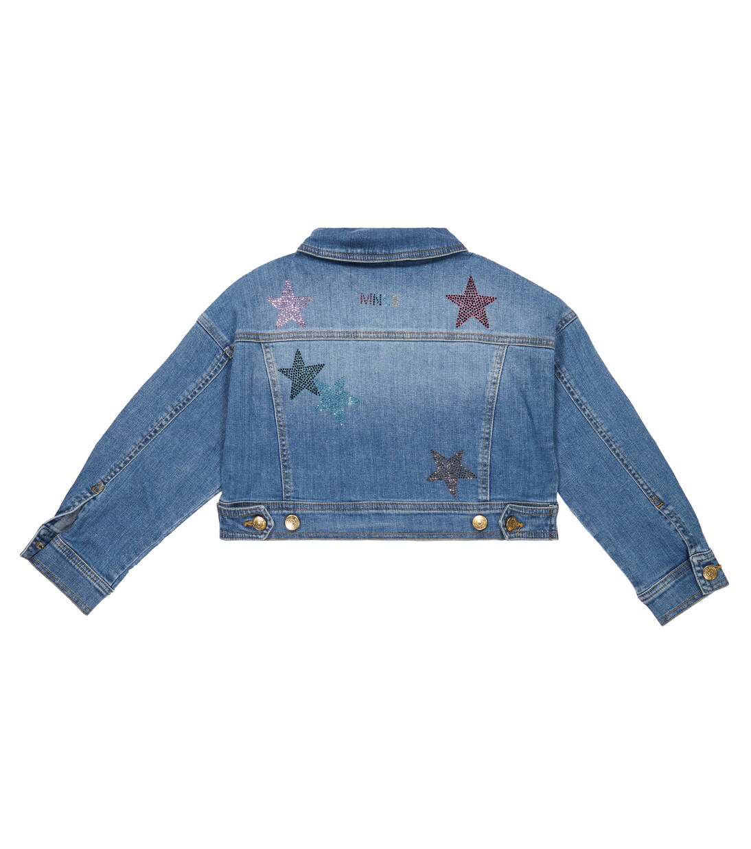 Embellished denim jacket | Monnalisa