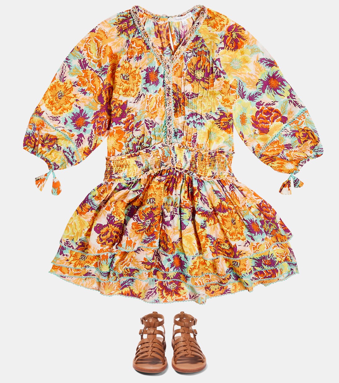 Ariel floral dress | Poupette St Barth Kids