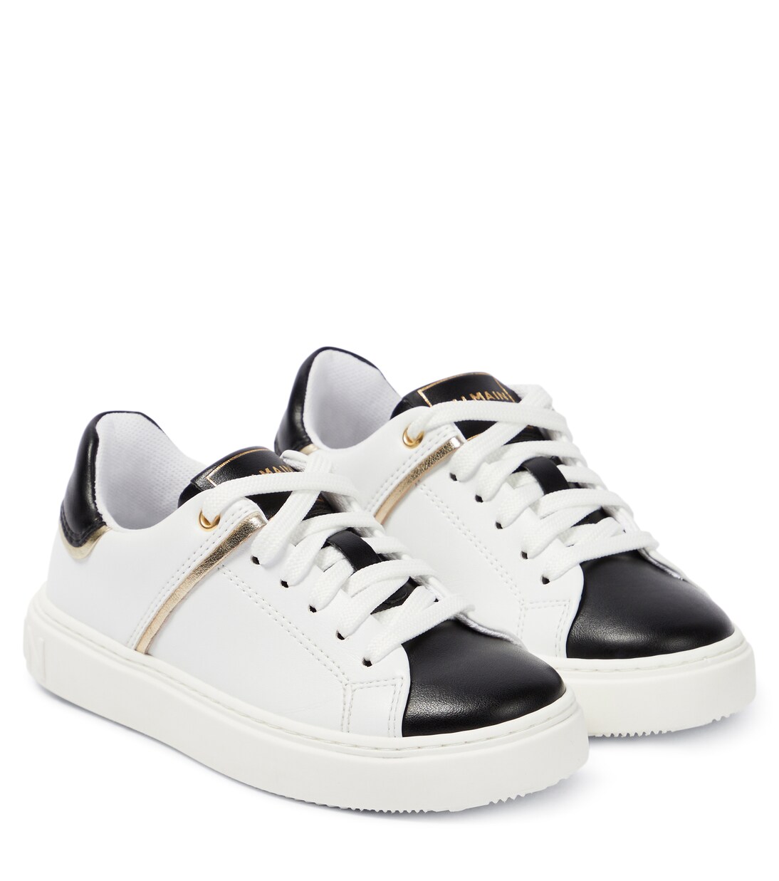 Leather sneakers | Balmain Kids