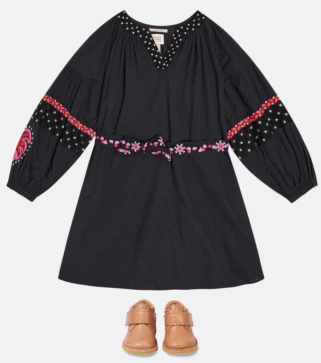 Embroidered cotton dress | Scotch & Soda Kids
