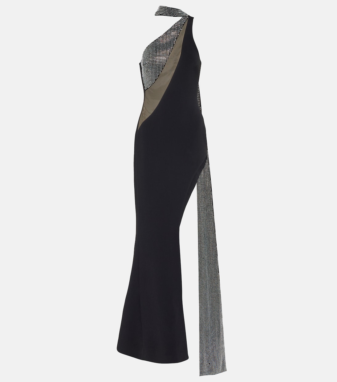 Crystal-embellished scarf gown  | David Koma