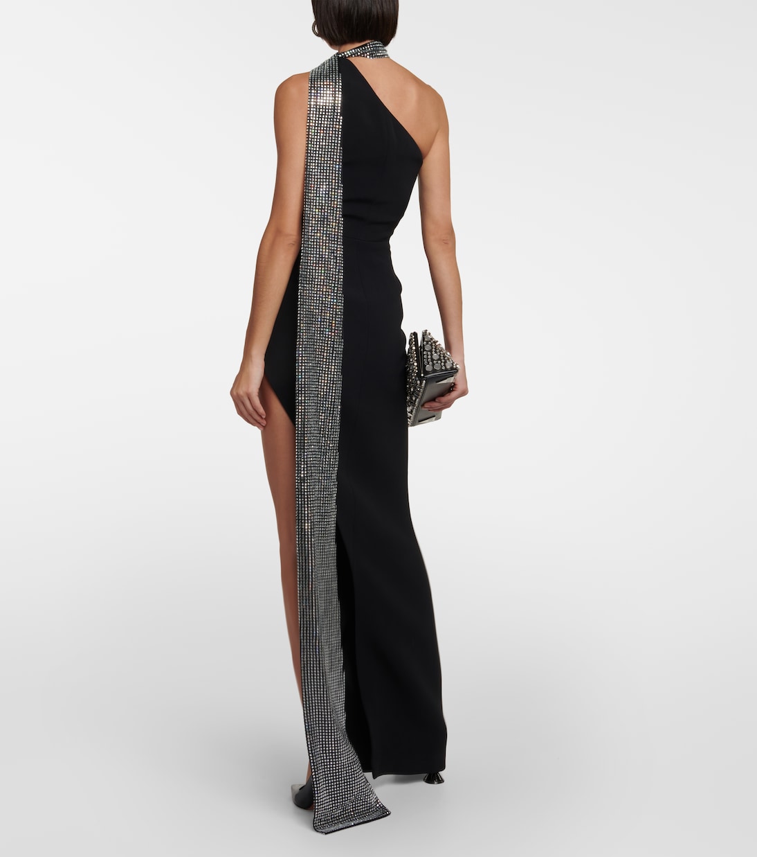 Crystal-embellished scarf gown  | David Koma