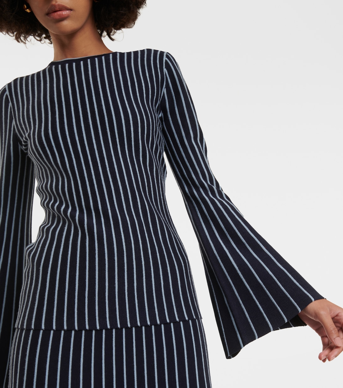 Top Lorcan rayé en laine et soie | Gabriela Hearst