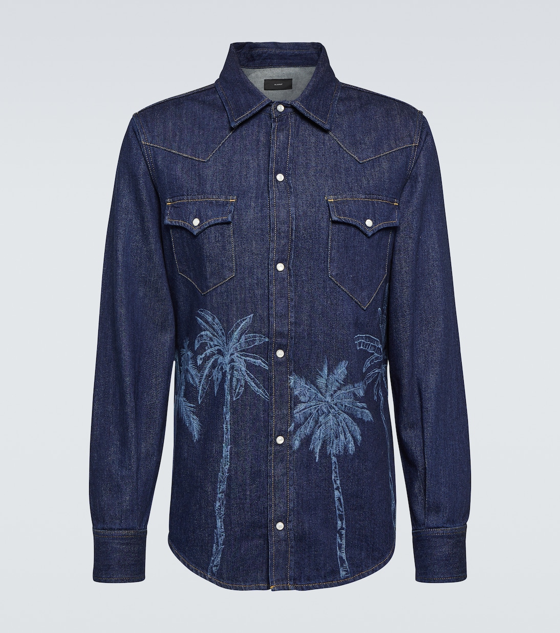 Jungle printed denim shirt | Alanui