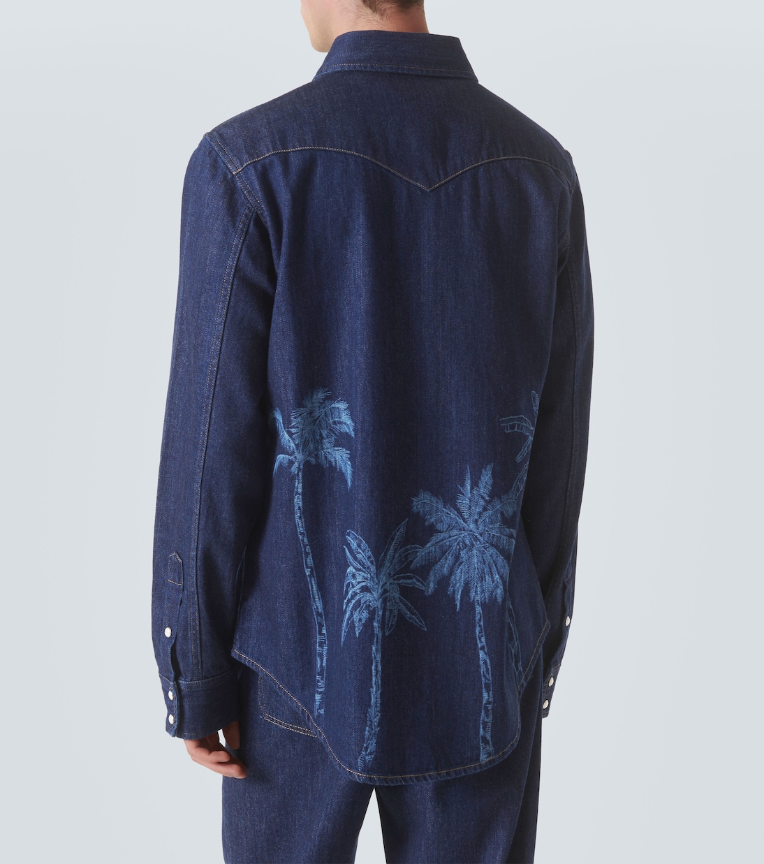 Jungle printed denim shirt | Alanui