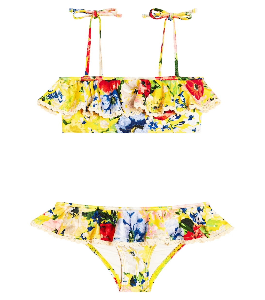 Alight ruffled floral bikini | Zimmermann Kids