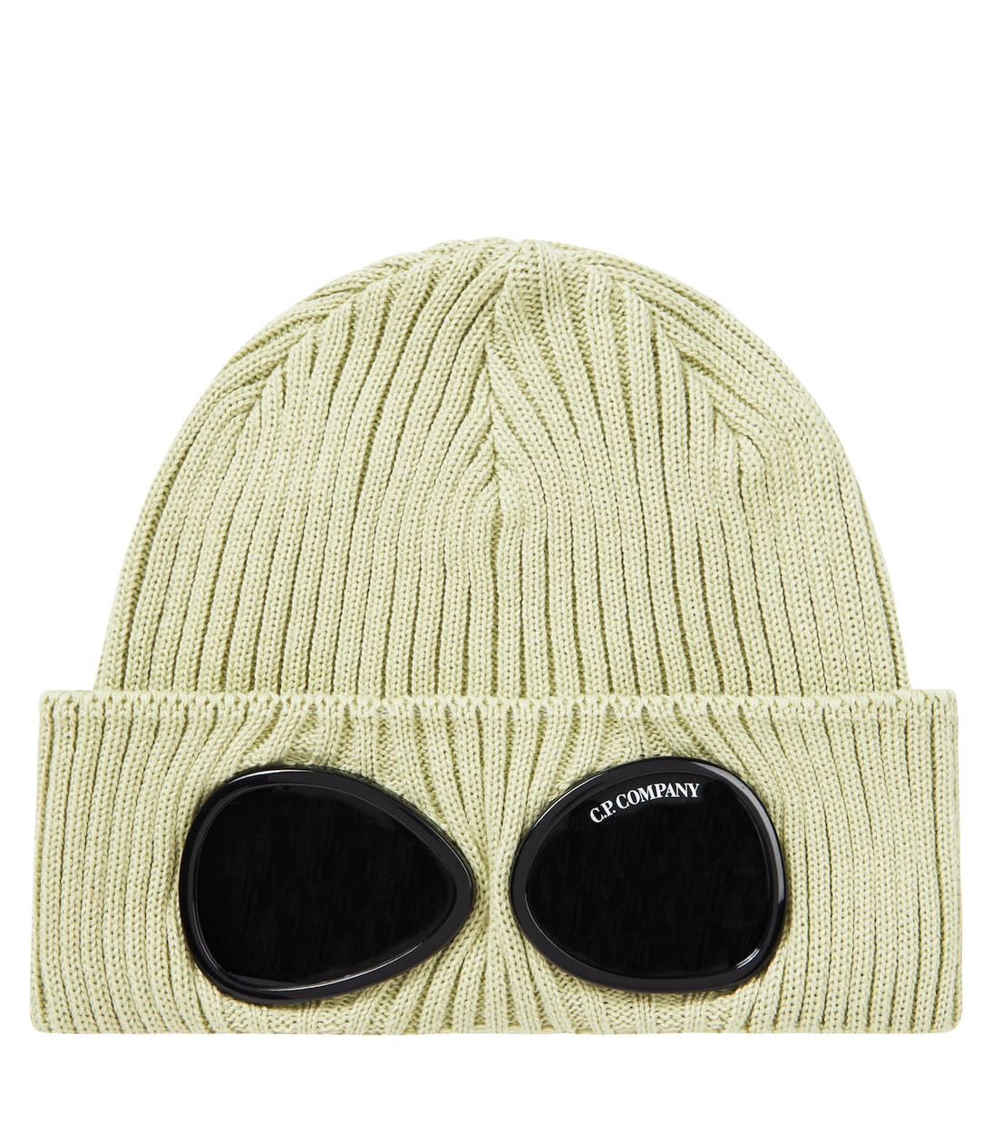 Goggle ribbed-knit cotton beanie | C.P. Company Kids